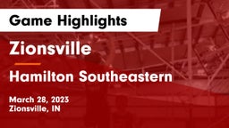 Zionsville  vs Hamilton Southeastern  Game Highlights - March 28, 2023