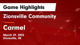 Zionsville Community  vs Carmel  Game Highlights - March 29, 2023