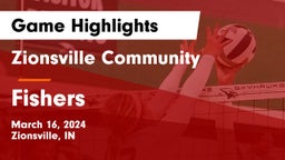 Zionsville Community  vs Fishers  Game Highlights - March 16, 2024