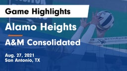 Alamo Heights  vs A&M Consolidated  Game Highlights - Aug. 27, 2021