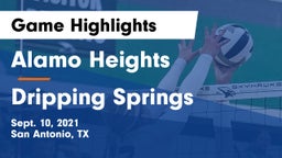 Alamo Heights  vs Dripping Springs  Game Highlights - Sept. 10, 2021