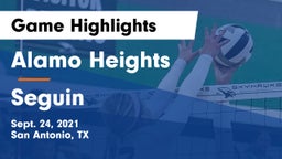 Alamo Heights  vs Seguin  Game Highlights - Sept. 24, 2021