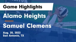 Alamo Heights  vs Samuel Clemens  Game Highlights - Aug. 20, 2022