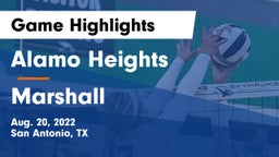 Alamo Heights  vs Marshall  Game Highlights - Aug. 20, 2022