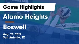 Alamo Heights  vs Boswell   Game Highlights - Aug. 25, 2022