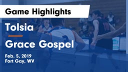 Tolsia  vs Grace Gospel Game Highlights - Feb. 5, 2019