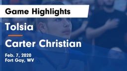 Tolsia  vs Carter Christian Game Highlights - Feb. 7, 2020