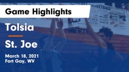 Tolsia  vs St. Joe  Game Highlights - March 18, 2021