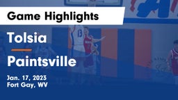 Tolsia  vs Paintsville  Game Highlights - Jan. 17, 2023