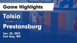 Tolsia  vs Prestonsburg  Game Highlights - Jan. 20, 2023