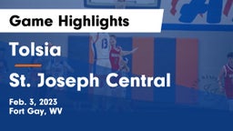 Tolsia  vs St. Joseph Central  Game Highlights - Feb. 3, 2023