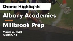 Albany Academies vs Millbrook Prep Game Highlights - March 26, 2022