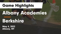 Albany Academies vs Berkshire  Game Highlights - May 4, 2022