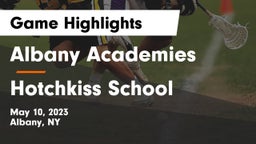 Albany Academies vs Hotchkiss School Game Highlights - May 10, 2023