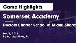 Somerset Academy  vs Doctors Charter School of Miami Shores Game Highlights - Dec 1, 2016