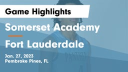 Somerset Academy  vs Fort Lauderdale  Game Highlights - Jan. 27, 2023