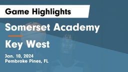 Somerset Academy  vs Key West  Game Highlights - Jan. 10, 2024
