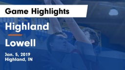 Highland  vs Lowell Game Highlights - Jan. 5, 2019