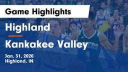 Highland  vs Kankakee Valley  Game Highlights - Jan. 31, 2020