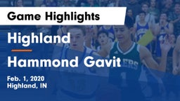 Highland  vs Hammond Gavit Game Highlights - Feb. 1, 2020