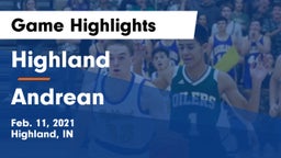 Highland  vs Andrean  Game Highlights - Feb. 11, 2021
