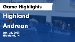 Highland  vs Andrean  Game Highlights - Jan. 21, 2023