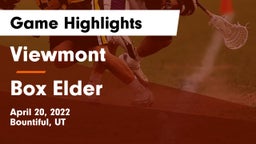 Viewmont  vs Box Elder  Game Highlights - April 20, 2022
