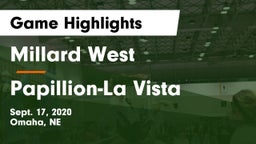 Millard West  vs Papillion-La Vista  Game Highlights - Sept. 17, 2020