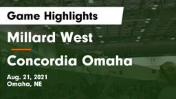 Millard West  vs Concordia Omaha Game Highlights - Aug. 21, 2021
