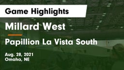 Millard West  vs Papillion La Vista South  Game Highlights - Aug. 28, 2021
