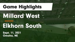 Millard West  vs Elkhorn South  Game Highlights - Sept. 11, 2021