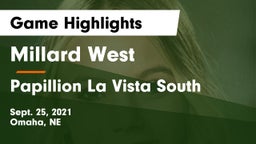 Millard West  vs Papillion La Vista South  Game Highlights - Sept. 25, 2021