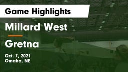 Millard West  vs Gretna  Game Highlights - Oct. 7, 2021