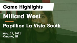 Millard West  vs Papillion La Vista South  Game Highlights - Aug. 27, 2022