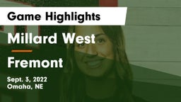 Millard West  vs Fremont  Game Highlights - Sept. 3, 2022