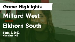Millard West  vs Elkhorn South  Game Highlights - Sept. 3, 2022