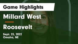 Millard West  vs Roosevelt  Game Highlights - Sept. 23, 2022