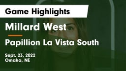 Millard West  vs Papillion La Vista South  Game Highlights - Sept. 23, 2022