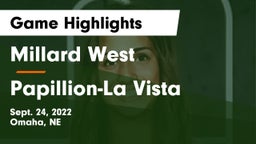 Millard West  vs Papillion-La Vista  Game Highlights - Sept. 24, 2022