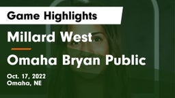 Millard West  vs Omaha Bryan Public  Game Highlights - Oct. 17, 2022