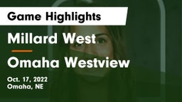 Millard West  vs Omaha Westview  Game Highlights - Oct. 17, 2022