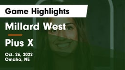 Millard West  vs Pius X  Game Highlights - Oct. 26, 2022