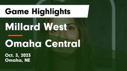 Millard West  vs Omaha Central  Game Highlights - Oct. 3, 2023