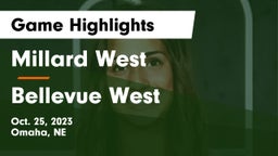 Millard West  vs Bellevue West  Game Highlights - Oct. 25, 2023