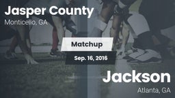 Matchup: Jasper County High vs. Jackson  2016