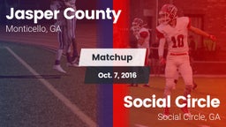 Matchup: Jasper County High vs. Social Circle  2016