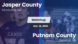 Matchup: Jasper County High vs. Putnam County  2016