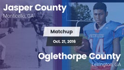 Matchup: Jasper County High vs. Oglethorpe County  2016
