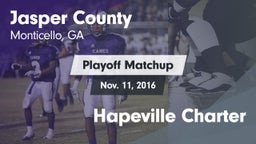 Matchup: Jasper County High vs. Hapeville Charter 2016