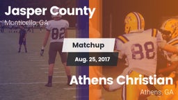 Matchup: Jasper County High vs. Athens Christian  2017